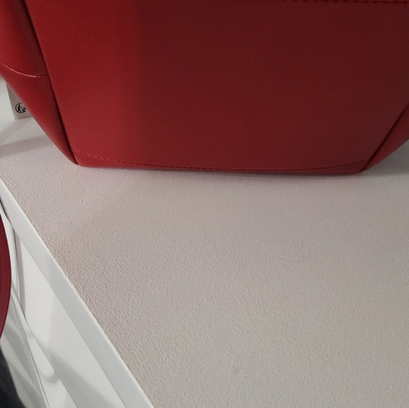 GANNI Red Leather Handbag - Picture 6 of 7